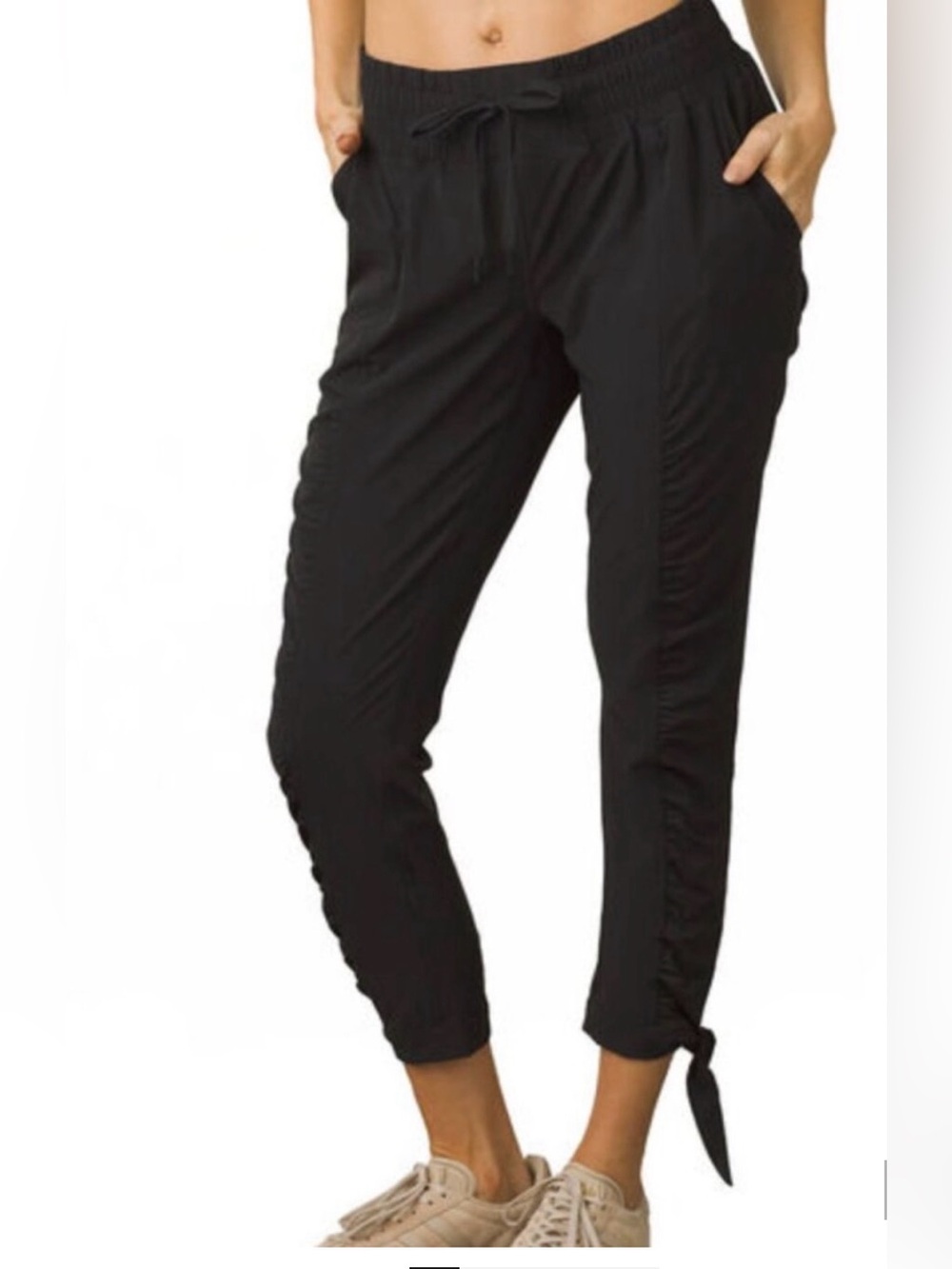 PrAna Bindu Black Elastic Waist Pants